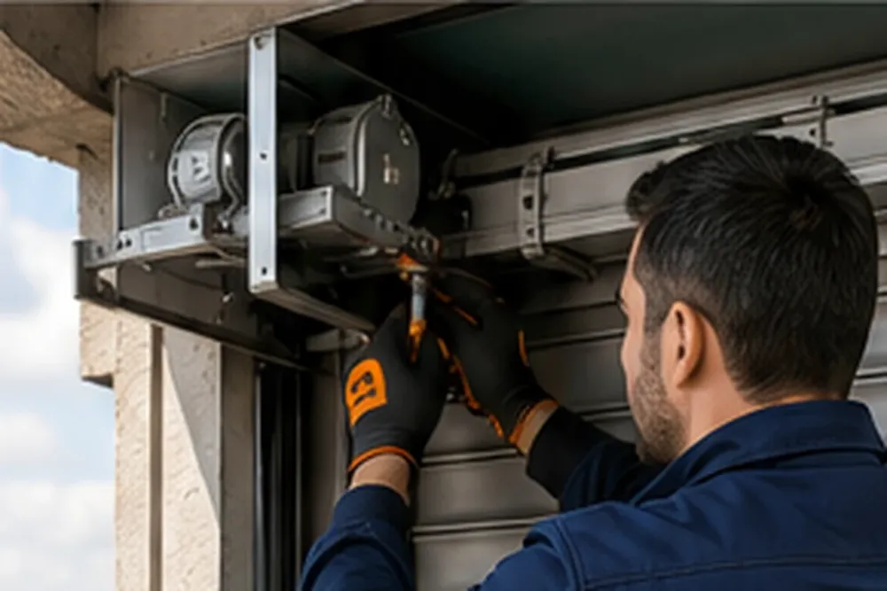 Sarıyer kepenk sisteminde teknik kontrol yapan ProKepenk teknisyeni
